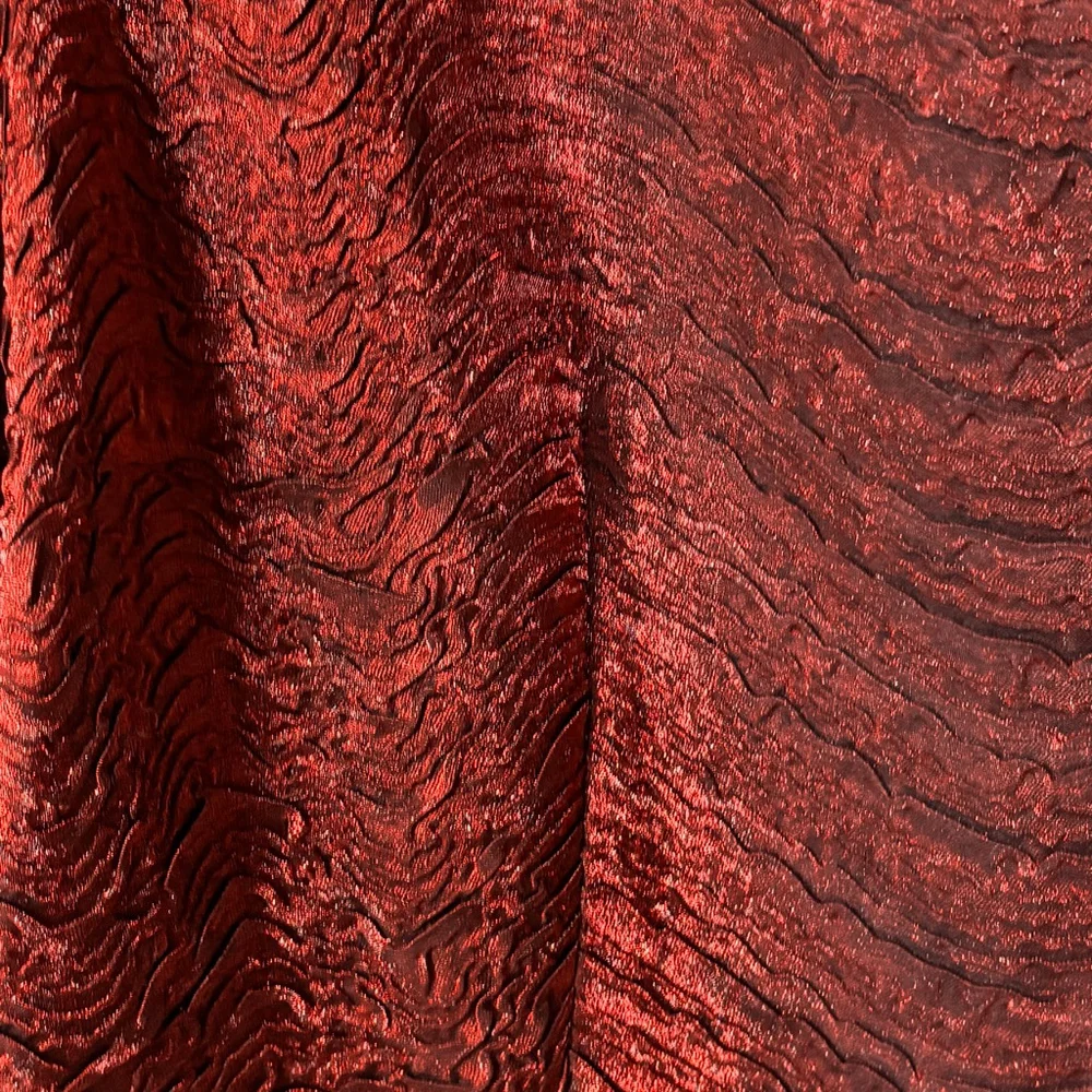 Vintage Joseph Ribkoff Red Textured Jacket Women’s Size 16 Zipper Closure
